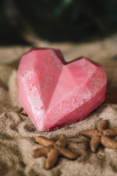 Watermelon heart soap
