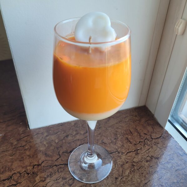 Soy wax candle in a glass - Chocolate Halloween